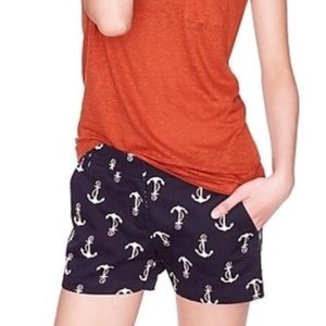J-crew navy anchor shorts